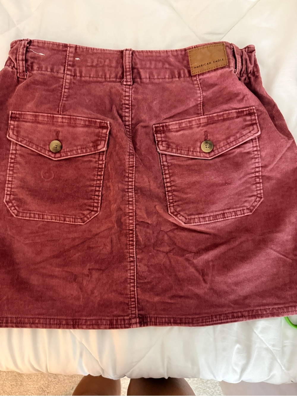 American Eagle Outfitters Corduroy Mini Skirt in Rose